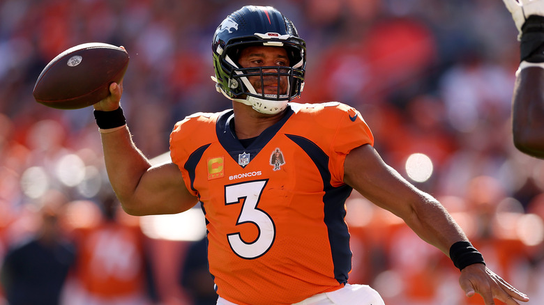 Russell Wilson playing for Denver Broncos