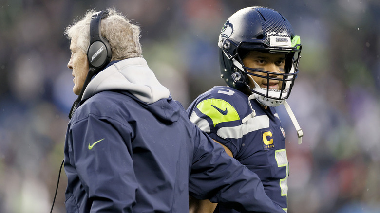 Russell Wilson and Pete Carroll