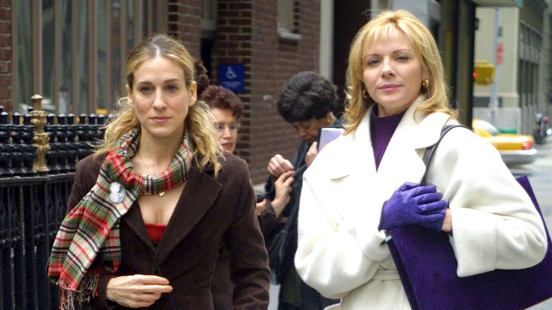 Sarah Jessica Parker and Kim Cattrall film Sex and the City