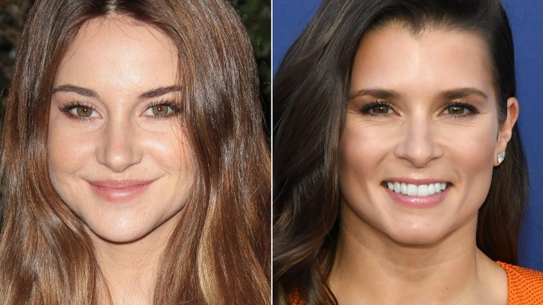 Shailene Woodley, Danica Patrick smiling