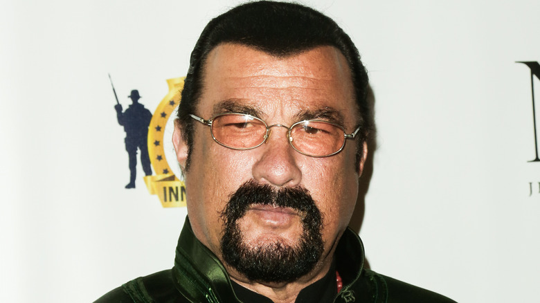 Steven Seagal goatee glasses on red carpet