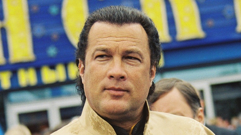 Steven Seagal wearing Japanese jacket