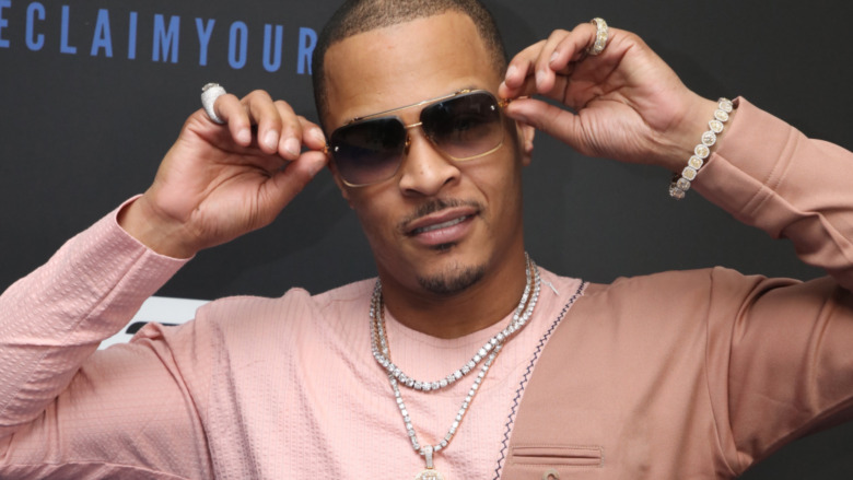 T.I. poses on red carpet