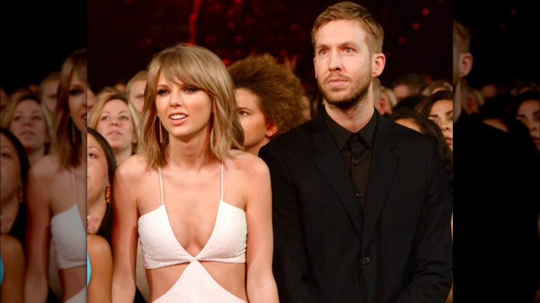 Taylor Swift and Calvin Harris at an awards show