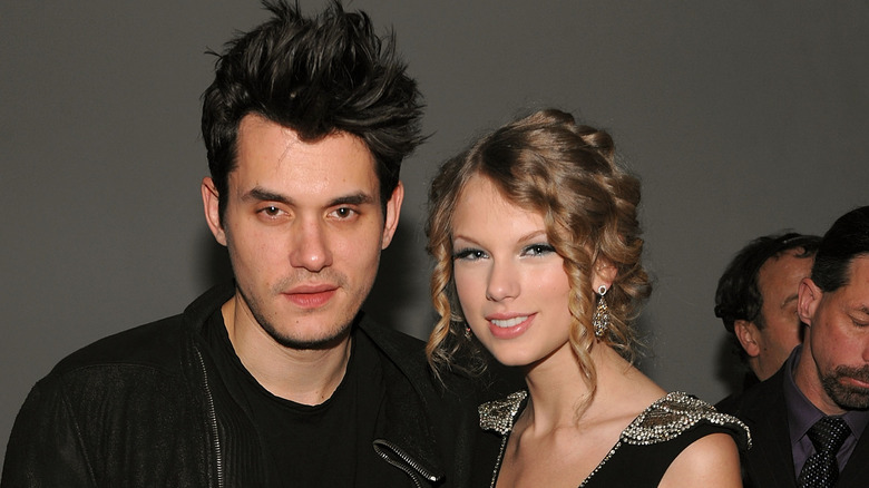 Taylor Swift poses with John Mayer