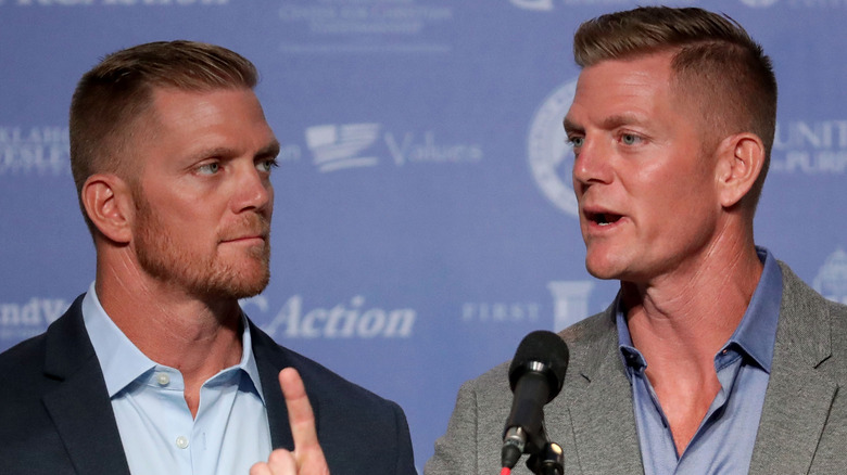 David and Jason Benham at an event 