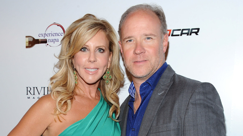 Vicki Gunvalson posing with Brooks Ayers