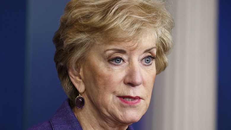 Linda McMahon speaking 