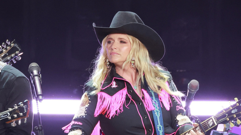 Miranda Lambert wearing black cowboy hat