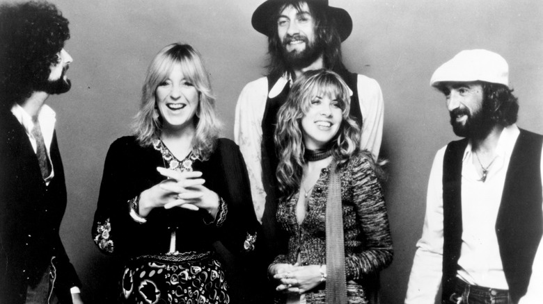 The members of Fleetwood Mac pose for a photo