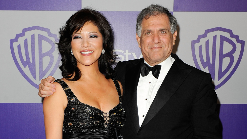 Les Moonves with arm around Julie Chen