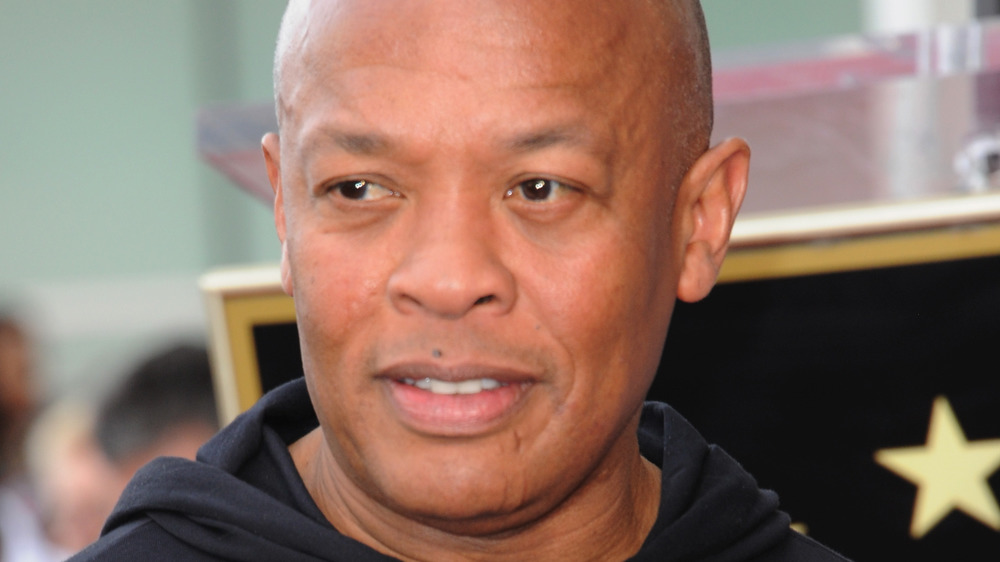 Dr. Dre looking serious