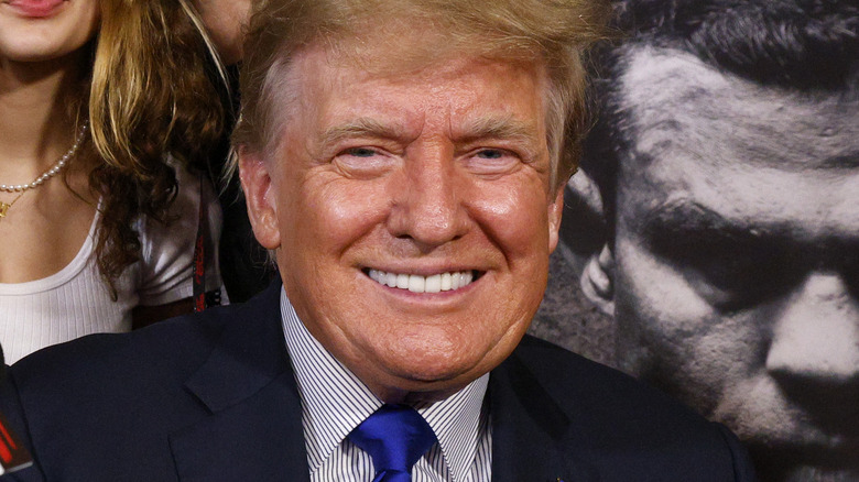 Donald Trump during a photo op