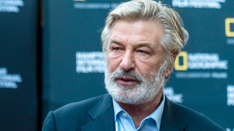 Alec Baldwin bearded at movie premiere