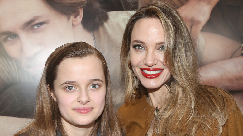 Vivienne Jolie-Pitt with Angelina Jolie