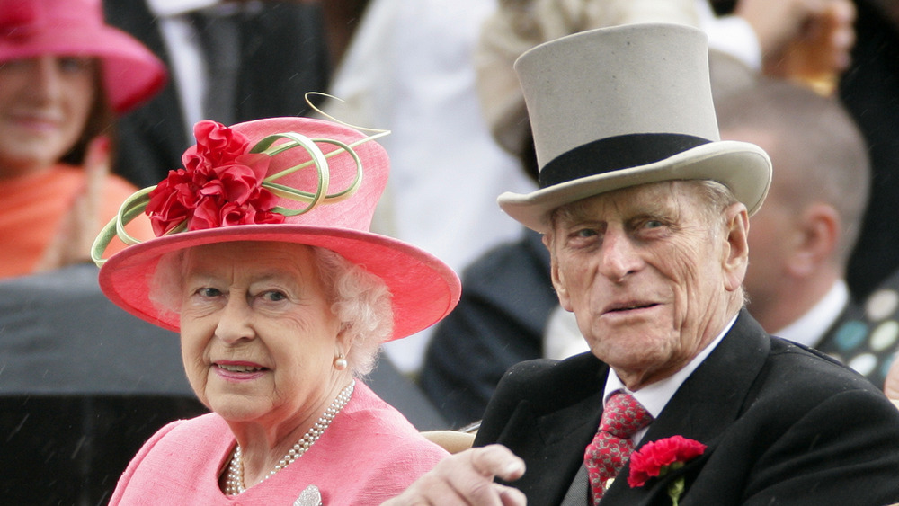 Queen Elizabeth II and Prince Philip car