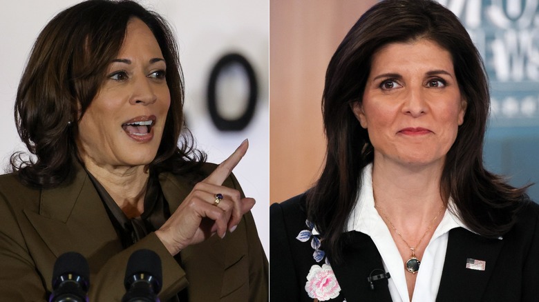 Kamala Harris finger Nikki Haley