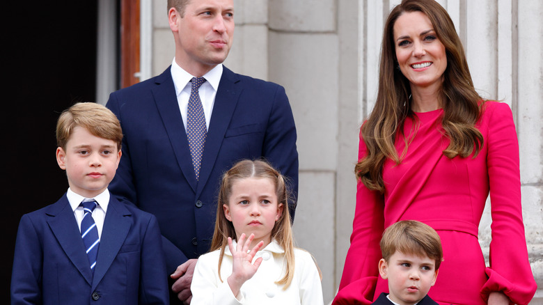 Prince William, Kate Middleton, and children