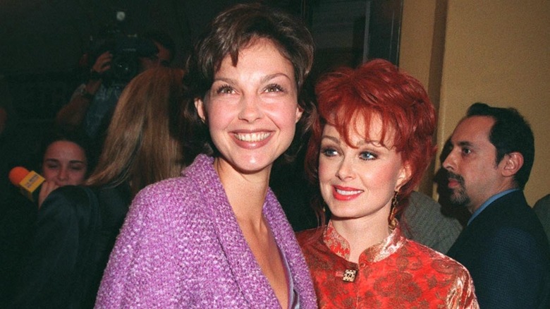 Ashley Judd and Naomi Judd attend the premiere of "Alien: Resurrection"