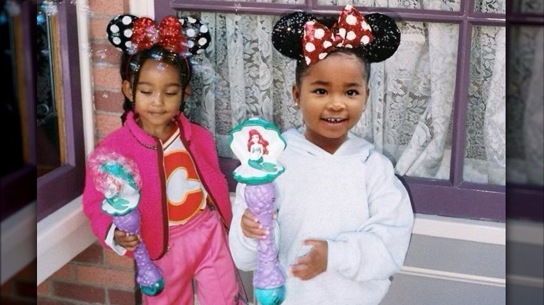 Chicago West, True Thompson wearing mouse ears