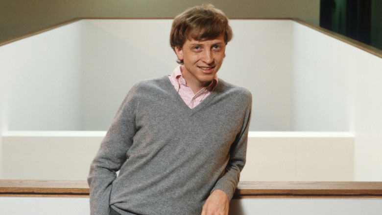 Young bill gates in a sweater