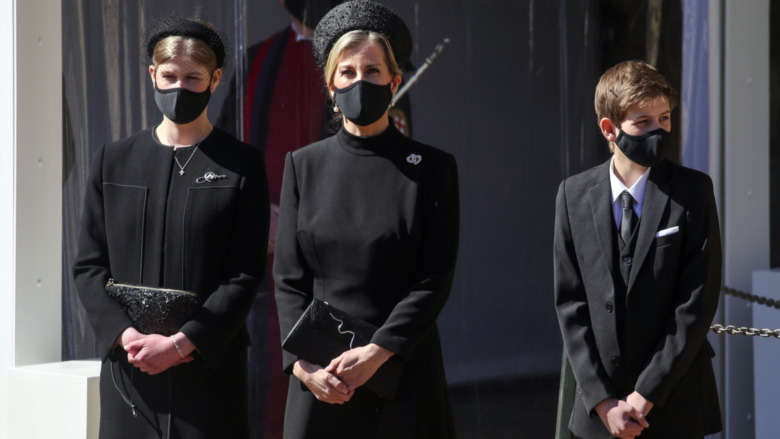 Lady Louise Windsor at Prince Philip's funeral