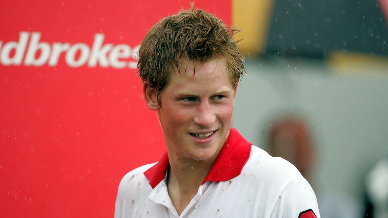 Prince Harry playing polo