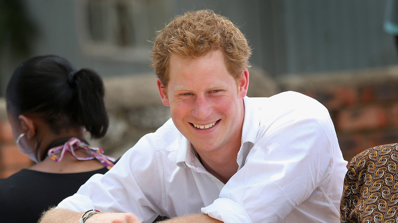 Prince Harry smiling