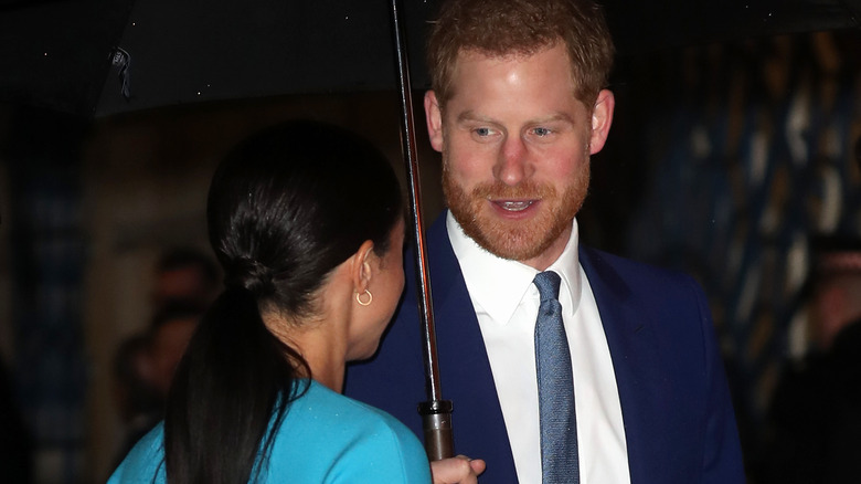 Prince Harry Looking at Meghan Markle