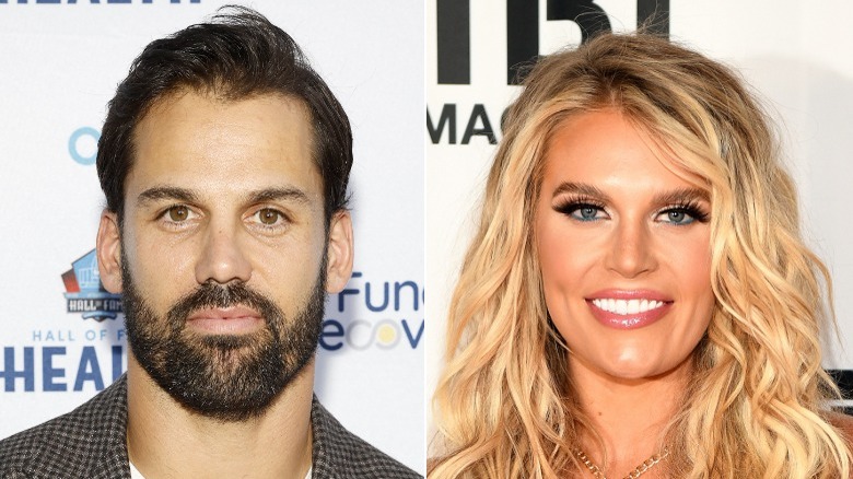 Split image of Eric Decker and Madison LeCroy