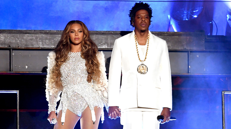 Beyonce Jay Z wearing white