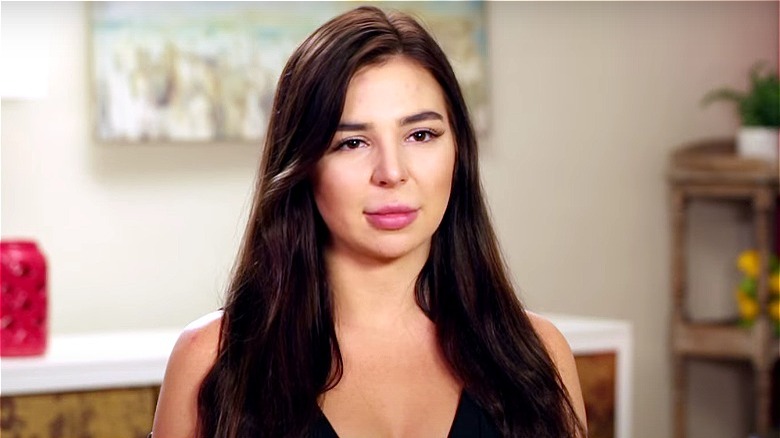 Anfisa Arkhipchenko during an interview segment