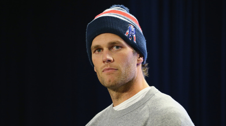 Tom Brady Patriots beanie