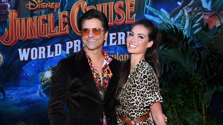 John Stamos and Caitlin McHugh red carpet