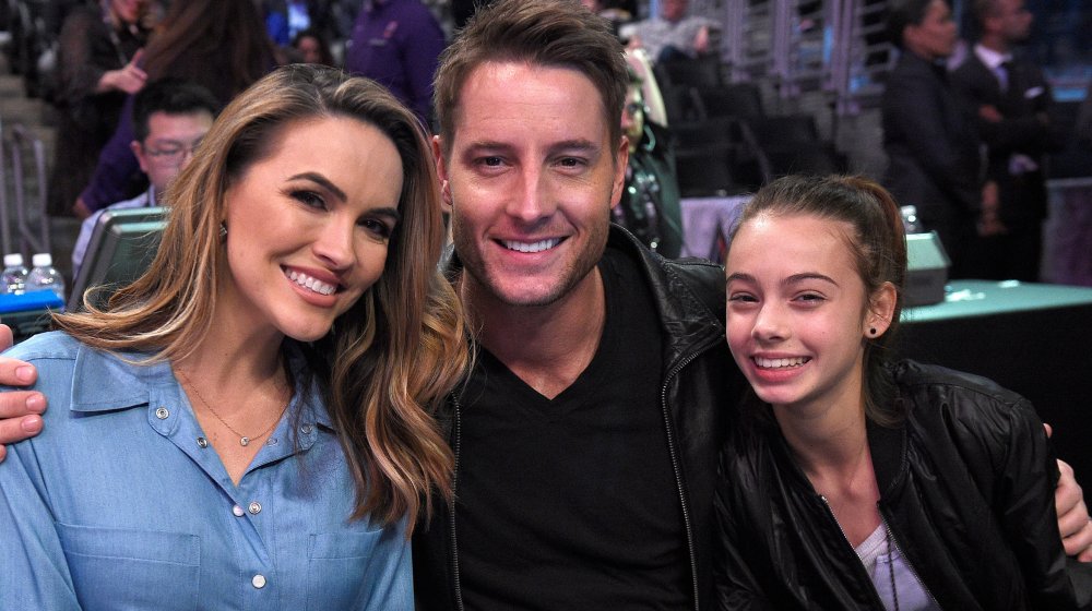 Chrishell Stause, Justin Hartley, and Isabella Hartley