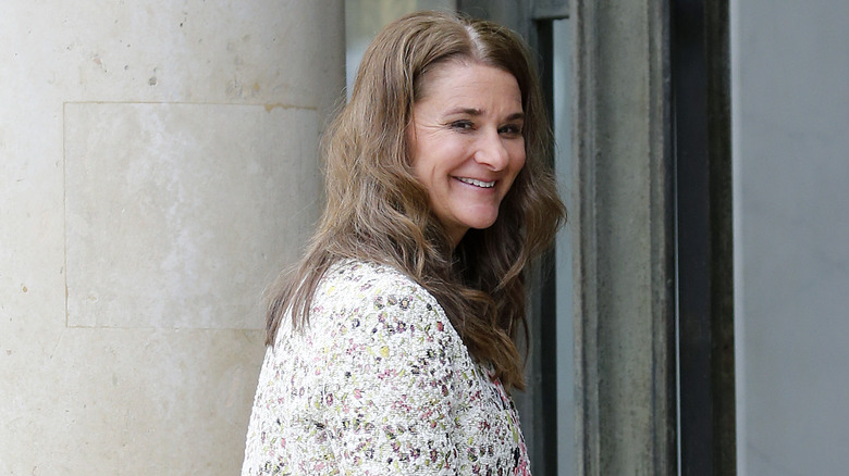 Melinda Gates walking in Paris