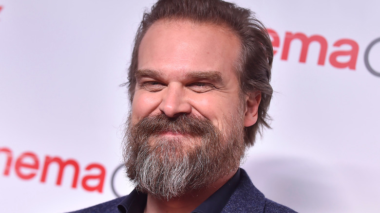 David Harbour smiling at CinemaCon