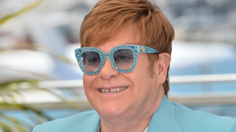 Elton John blue glasses