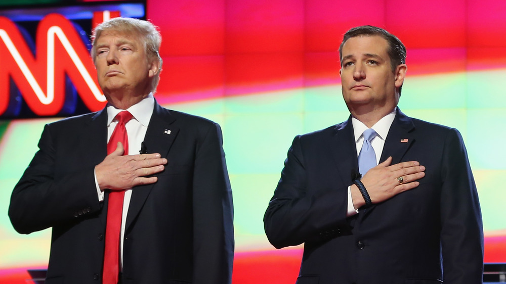 Donald Trump and Ted Cruz 