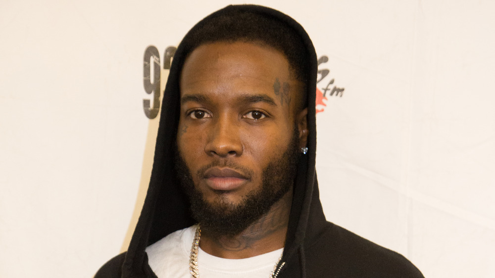 Shy Glizzy wearing a hoodie