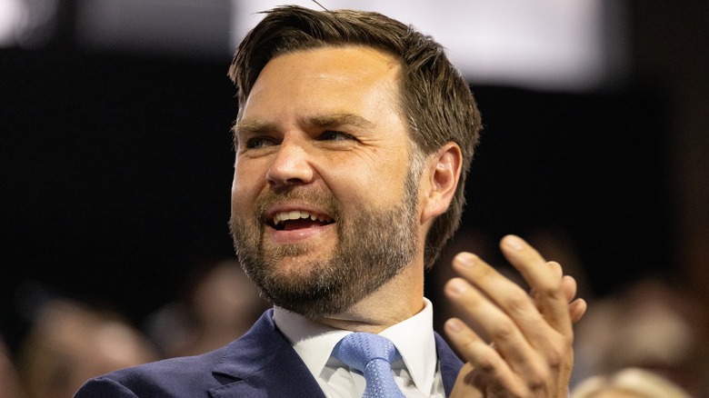 JD Vance clapping at the RNC