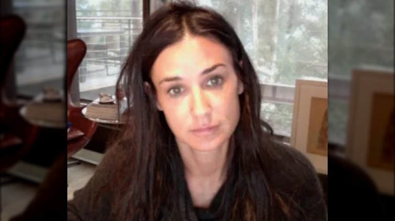 Demi Moore having a bad hair day