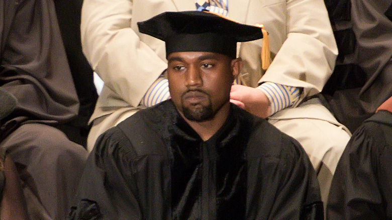 Kanye West graduation hat