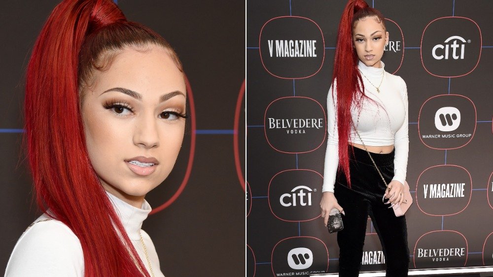 Danielle Bregoli in high red ponytail