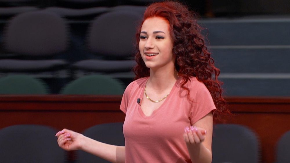 Danielle Bregoli with curly red hair