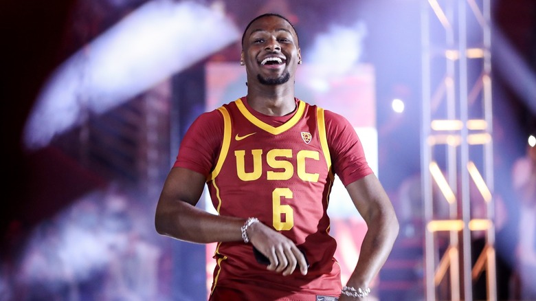 Bronny James in USC jersey