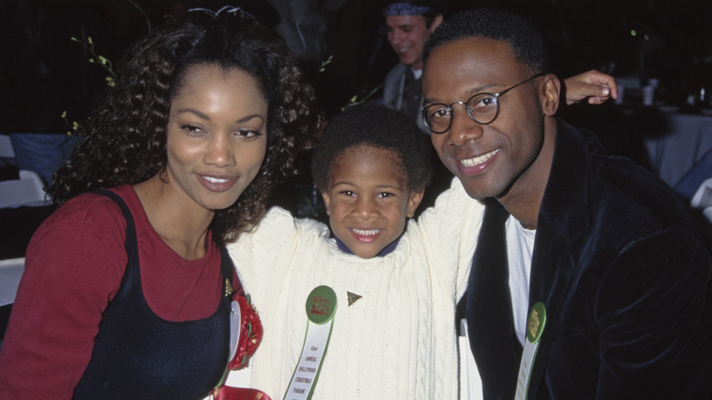 Garcelle Beauvais with her son and ex-husband 