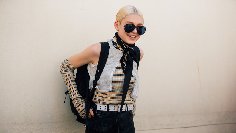 Hunter Schafer wearing Dior