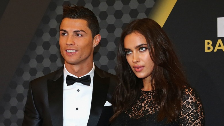 Cristano Ronaldo Irina Shayk smiling