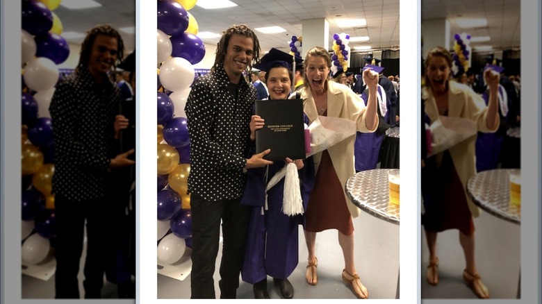 Isabella Rossellini celebrates graduation with family